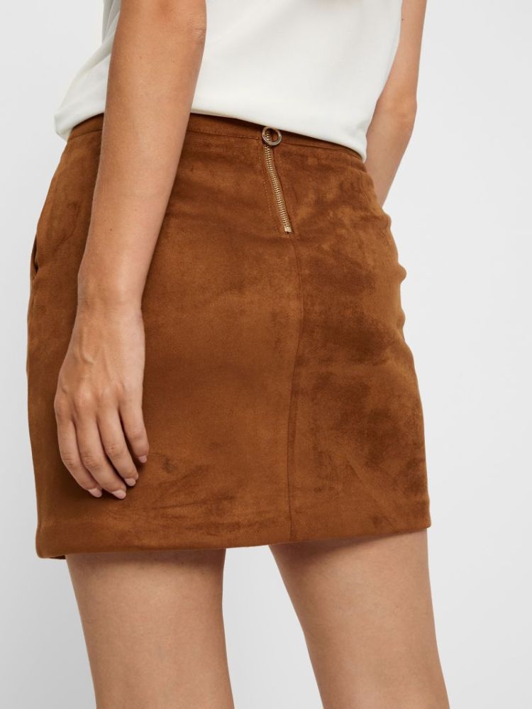 Rok VERO MODA 195781 Cognac