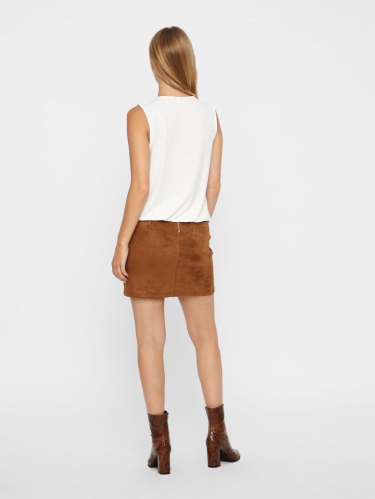 Rok VERO MODA 195781 Cognac
