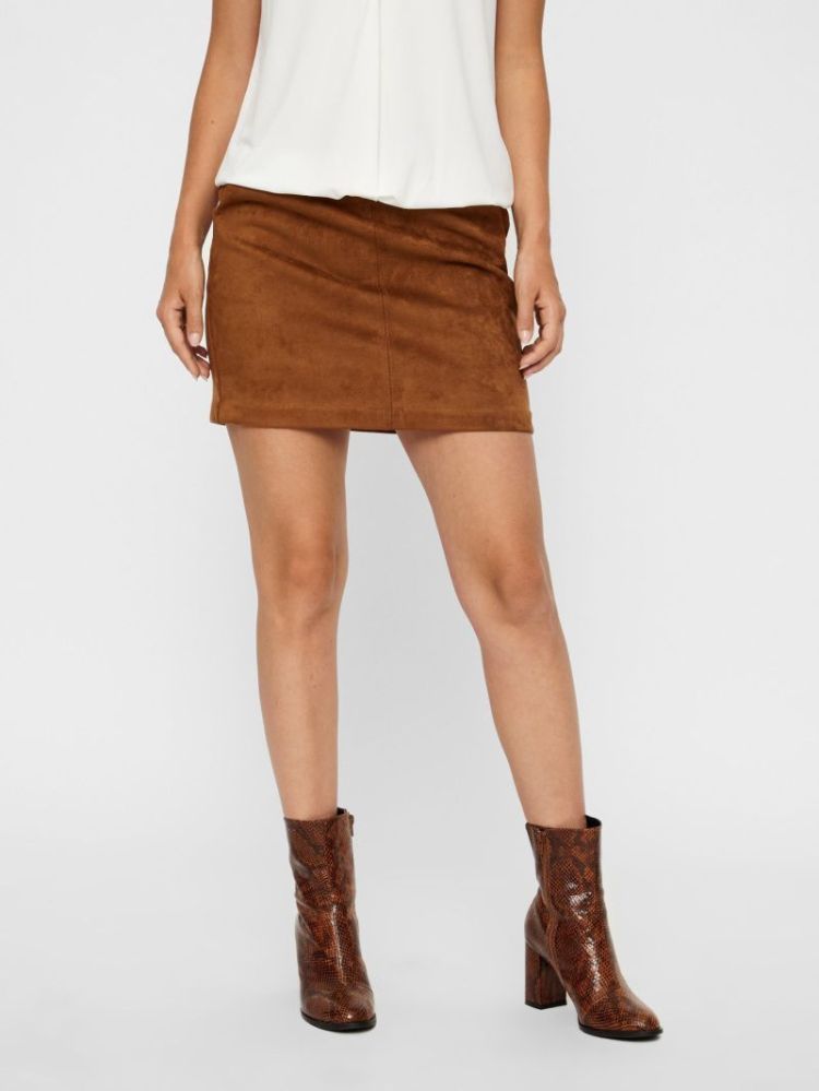 Rok VERO MODA 195781 Cognac