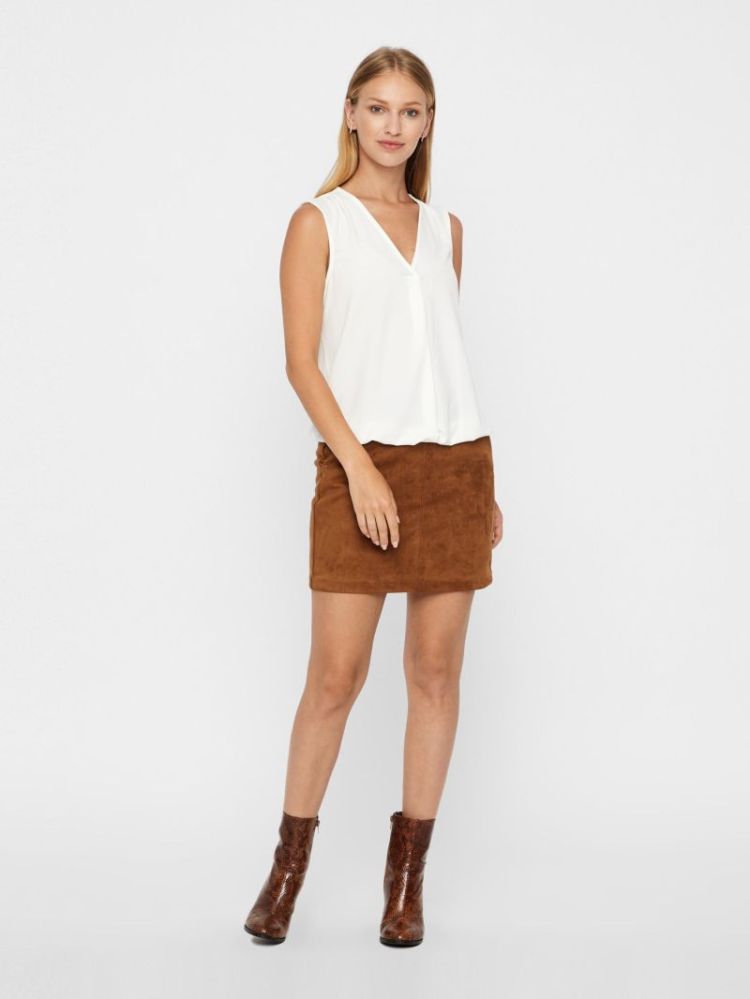 Rok VERO MODA 195781 Cognac