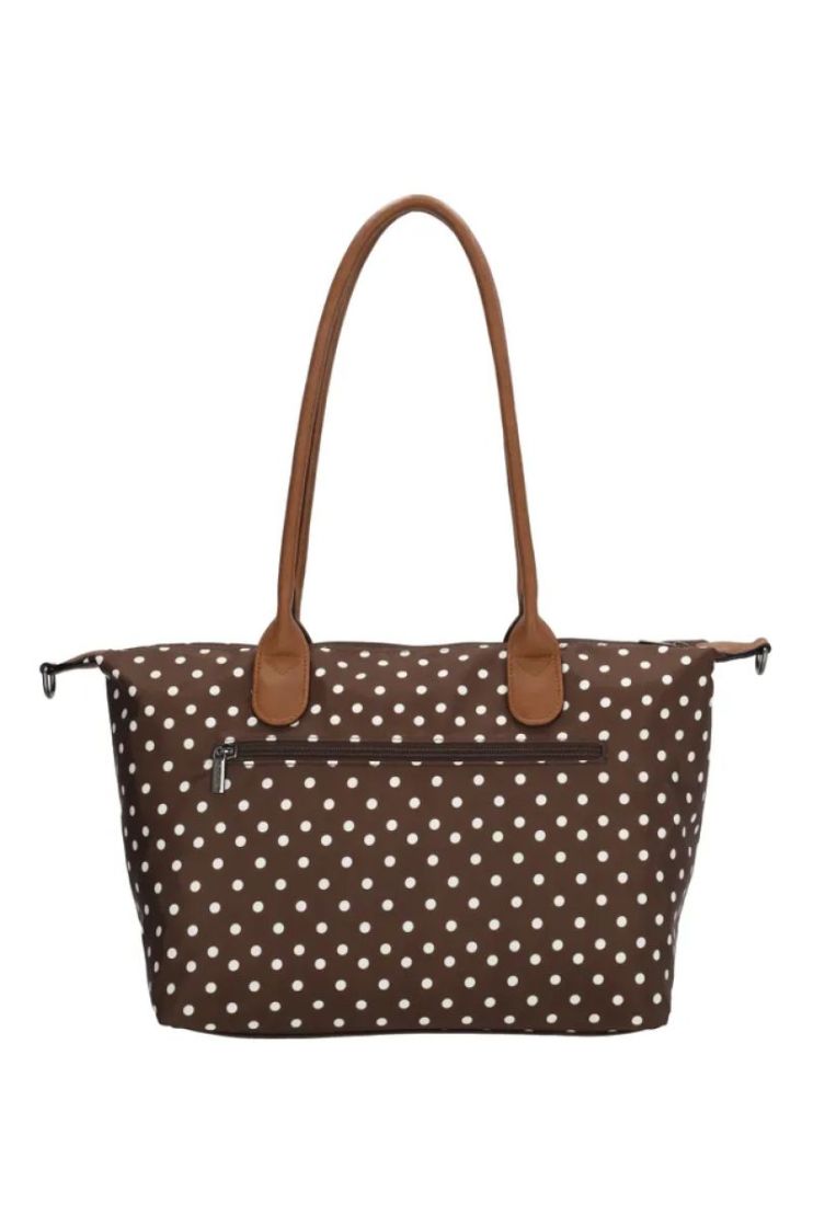 Handtas CHARM LONDON 1291 DOTS WHITE