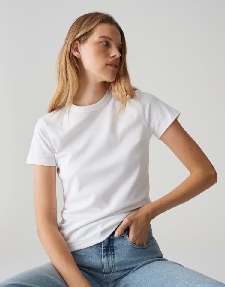 T-shirt OPUS 010 WHI white