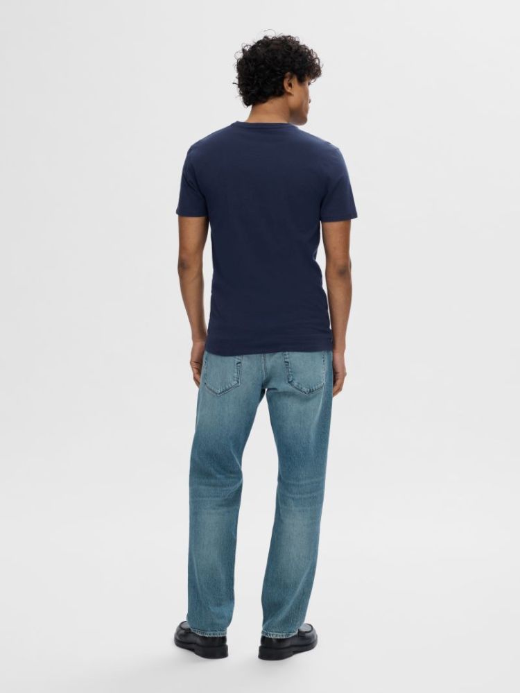T-shirt SELECTED 178814 NAVY BLA