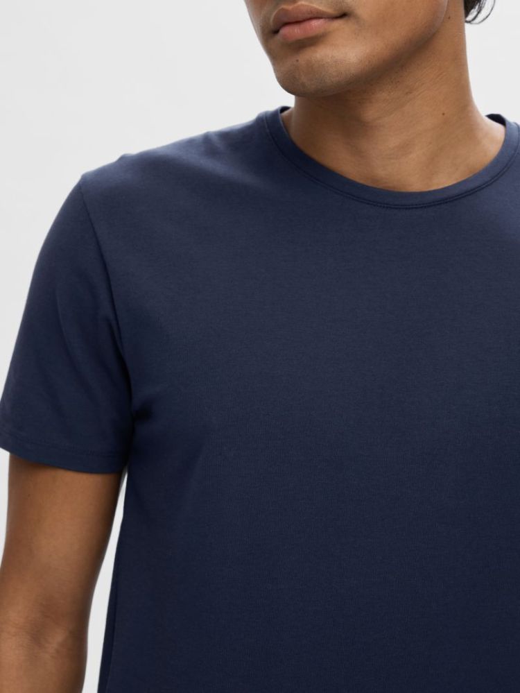 T-shirt SELECTED 178814 NAVY BLA
