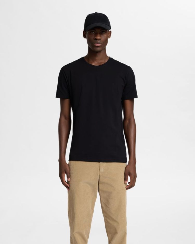 T-shirt SELECTED 179099 BLACK