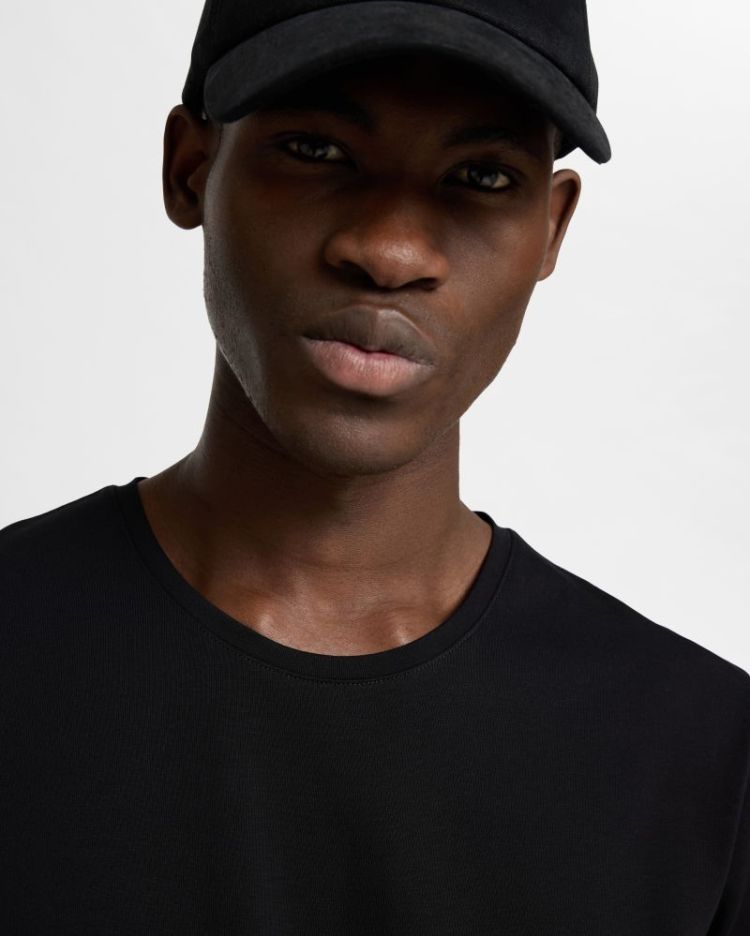T-shirt SELECTED 179099 BLACK