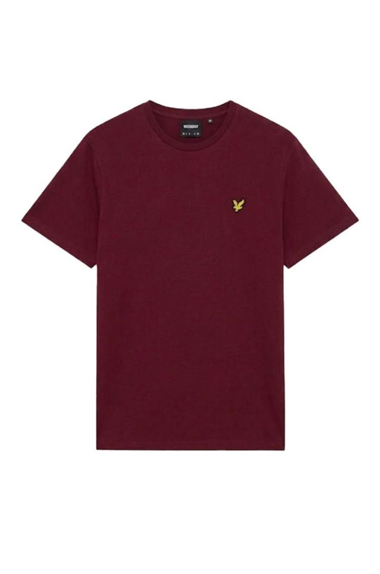 T-shirt LYLE&SCOTT Y273 OXBLOOD RE