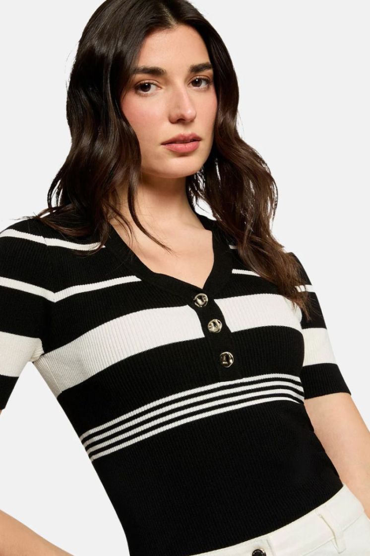 Pull MORGAN NOIR/OFFWHITE