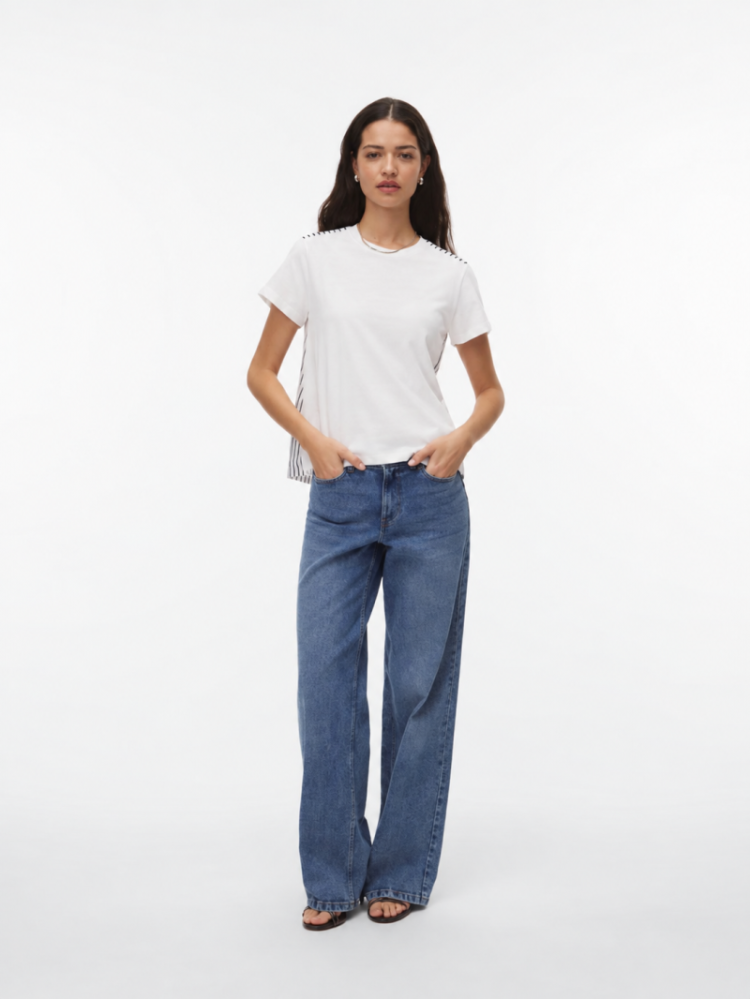 T-shirt VERO MODA 175598001 Snow