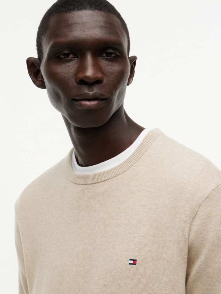 Pull TOMMY HILFIGER ADK BATIQUE KHA