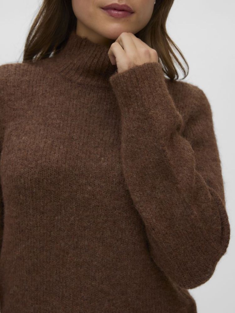Pull VERO MODA 288475001 Cocoa
