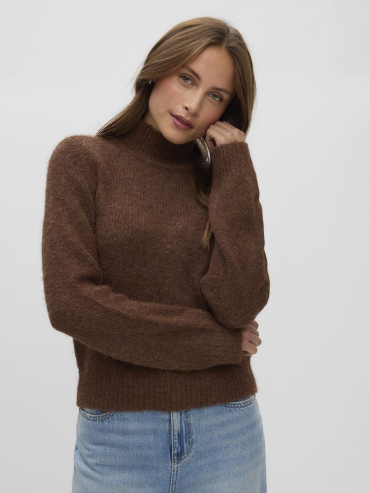 Pull VERO MODA 288475001 Cocoa