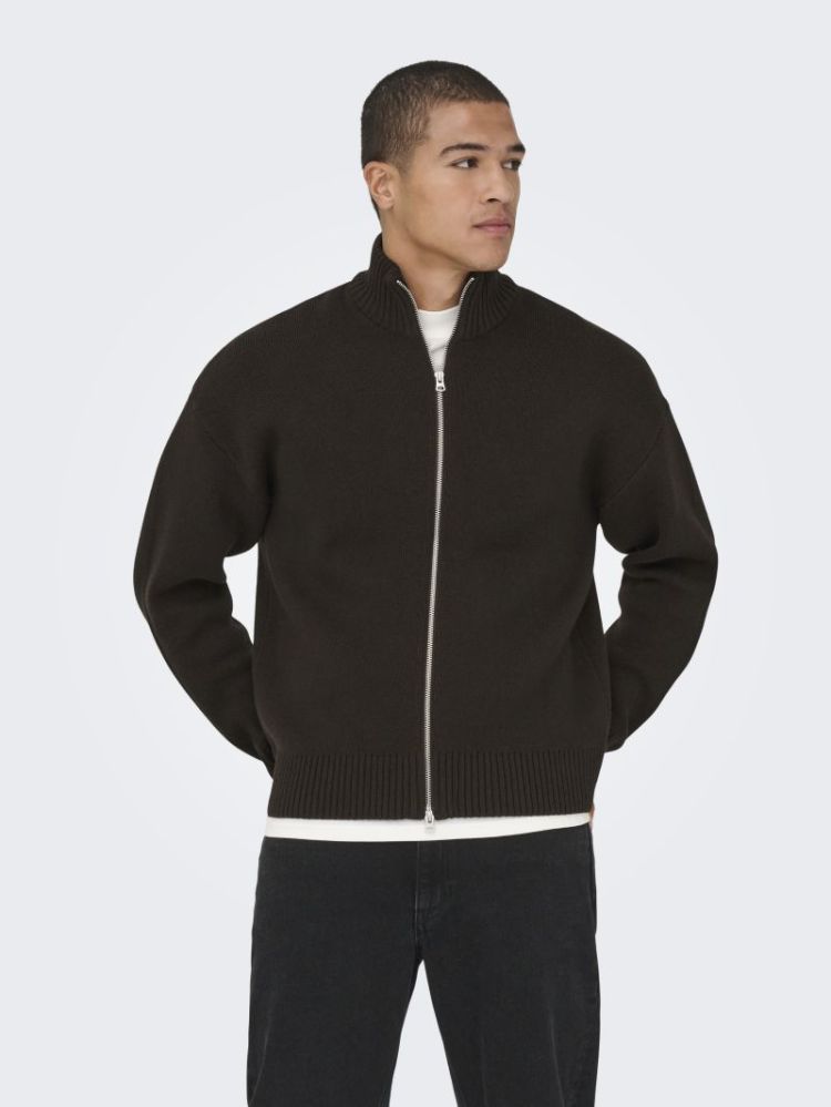 Gilet ONLY & SONS 188858 Coffee B