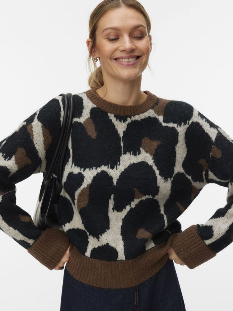 Pull VERO MODA 288475001 Cocoa