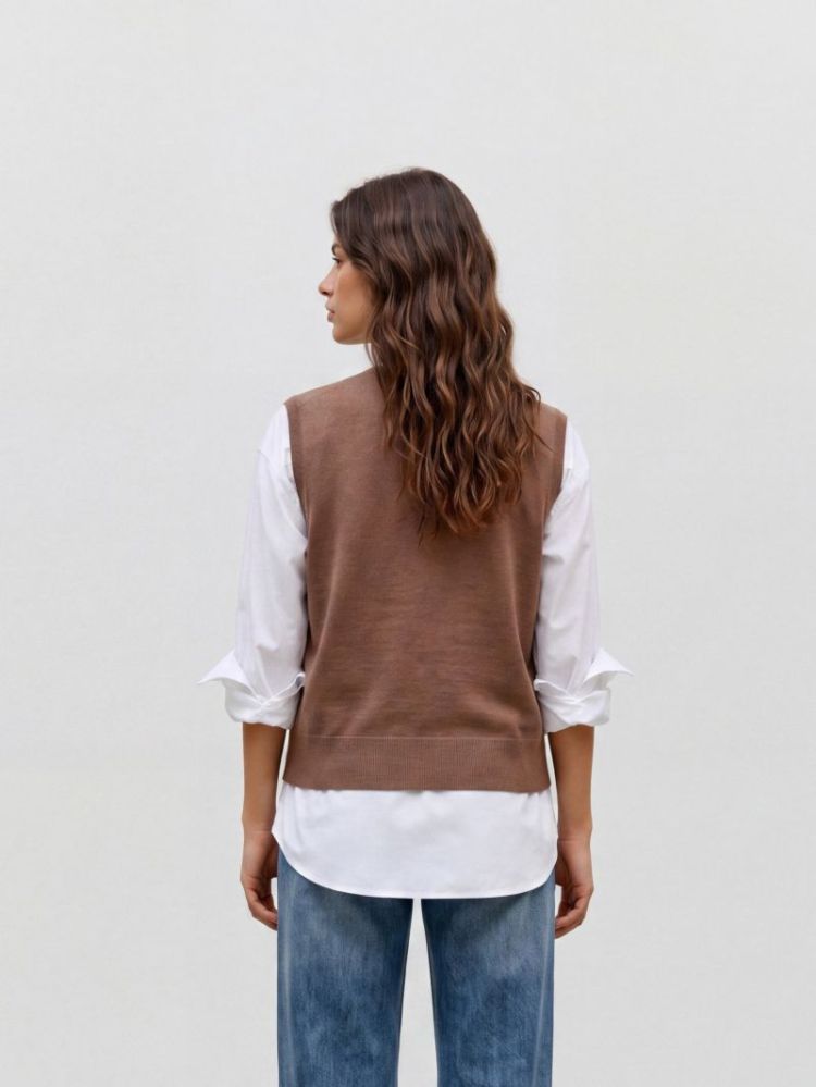 Gilet VERO MODA 288475 Cocoa Br