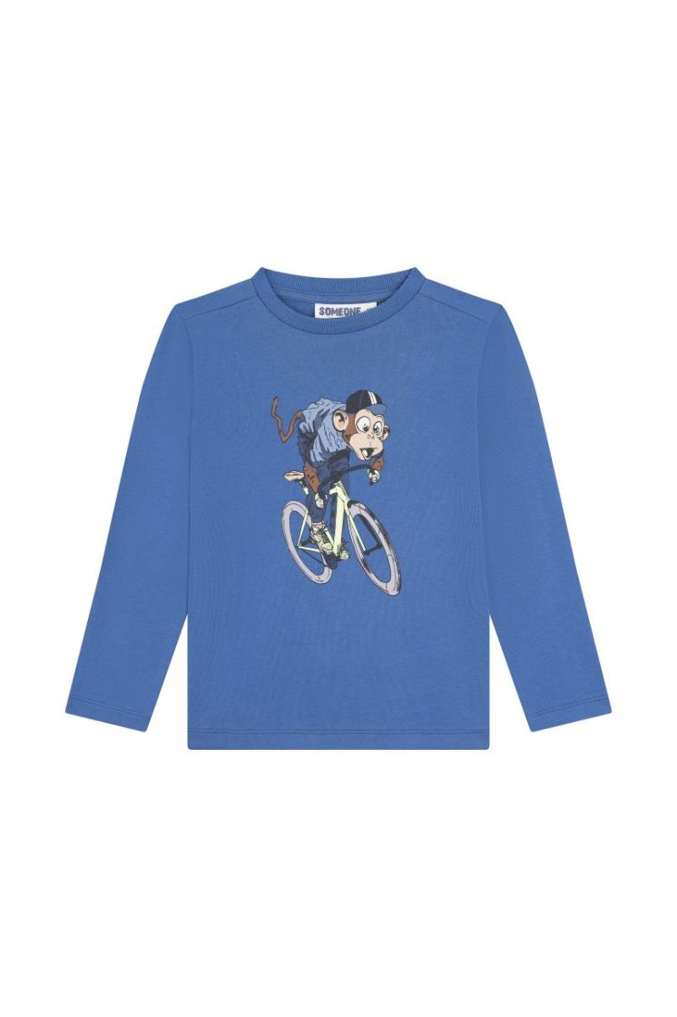 T-shirt SOMEONE BRB BRIGHT BLUE