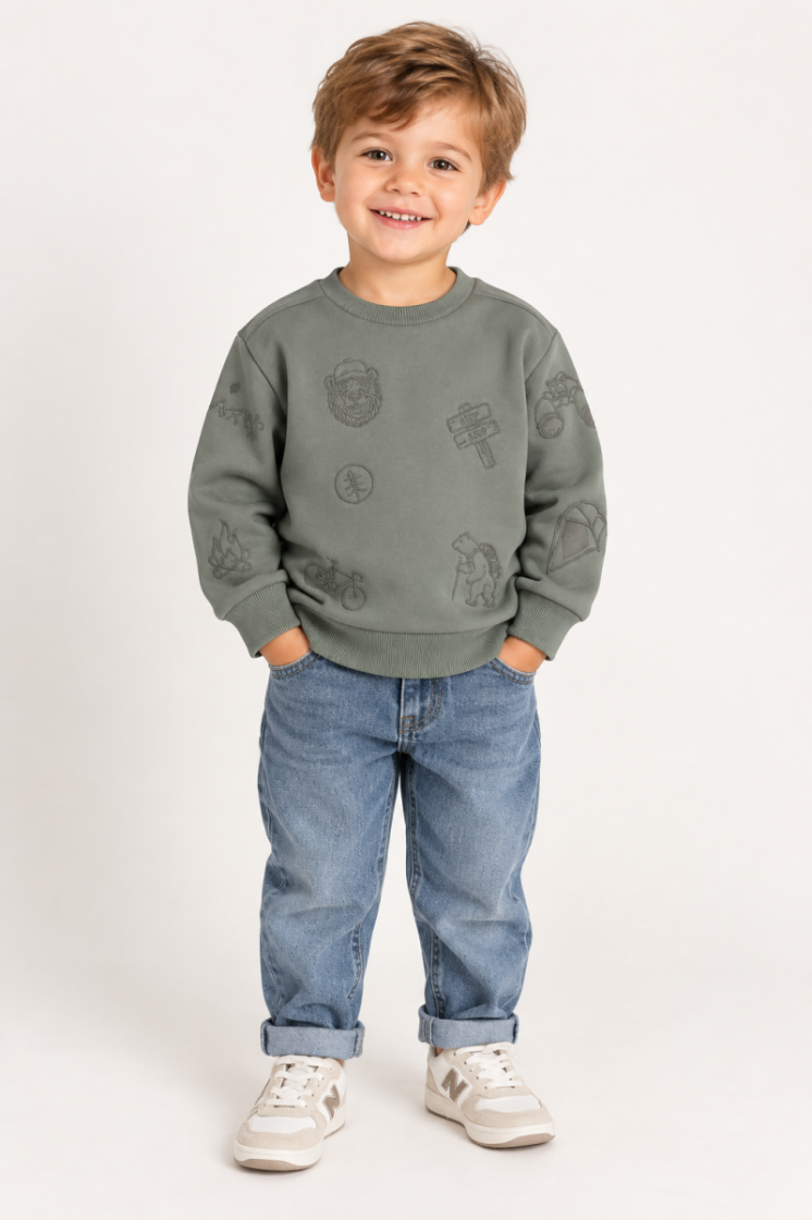 Sweater SOMEONE DK DARK KHAKI