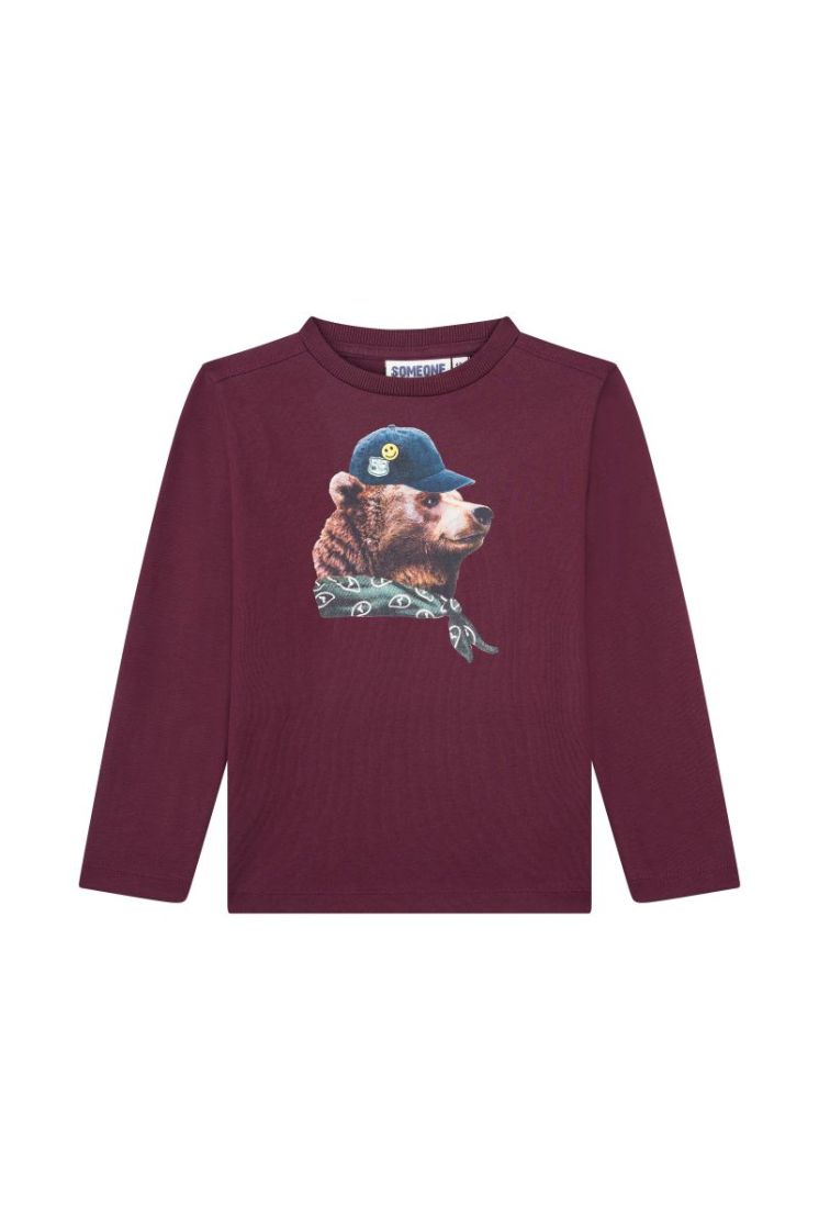 T-shirt SOMEONE BO BORDEAUX