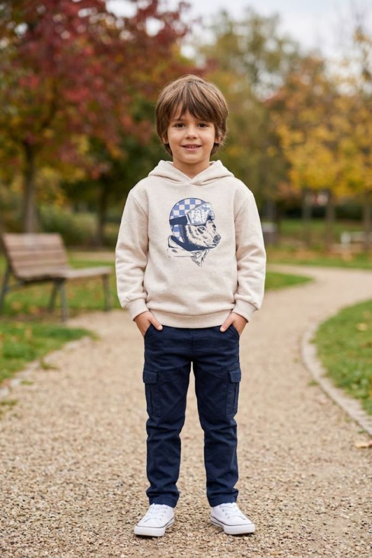 Sweater SOMEONE EM ECRU MELANGE