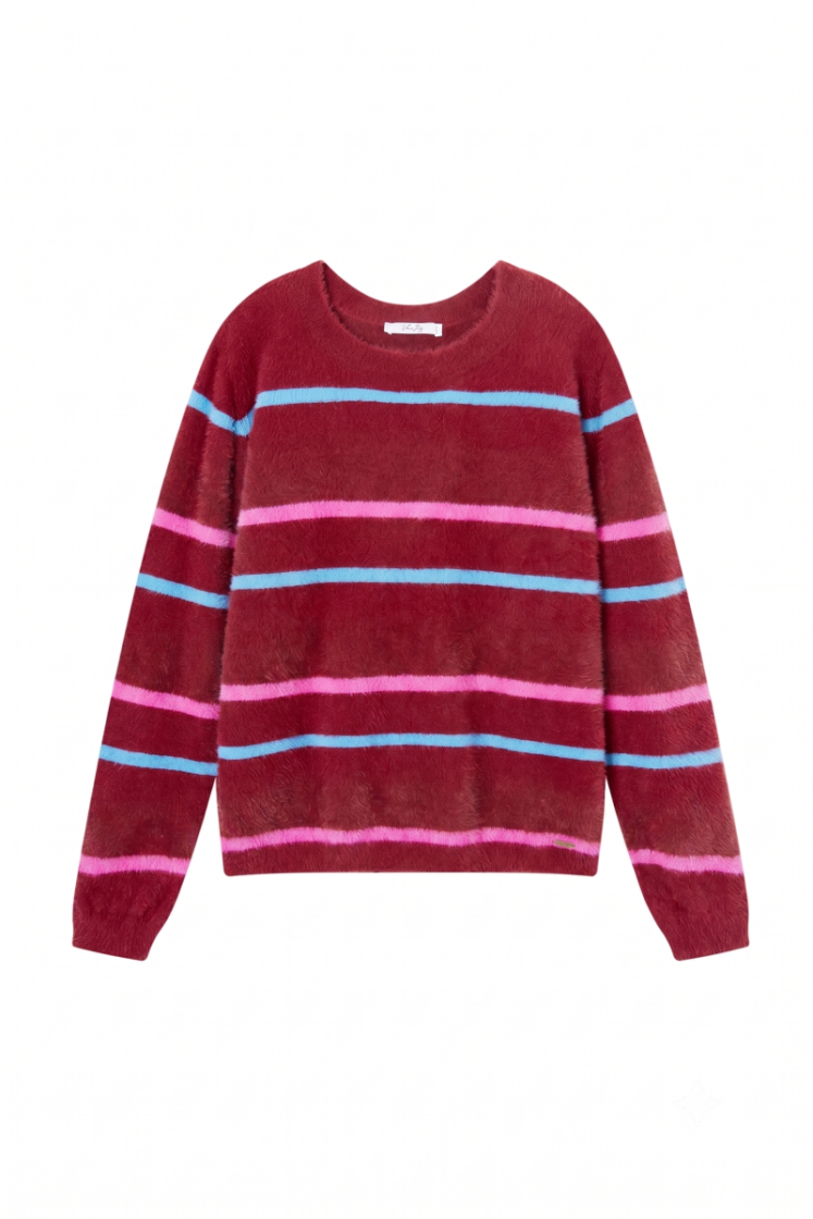 Pull VILA JOY BUR BURGUNDY