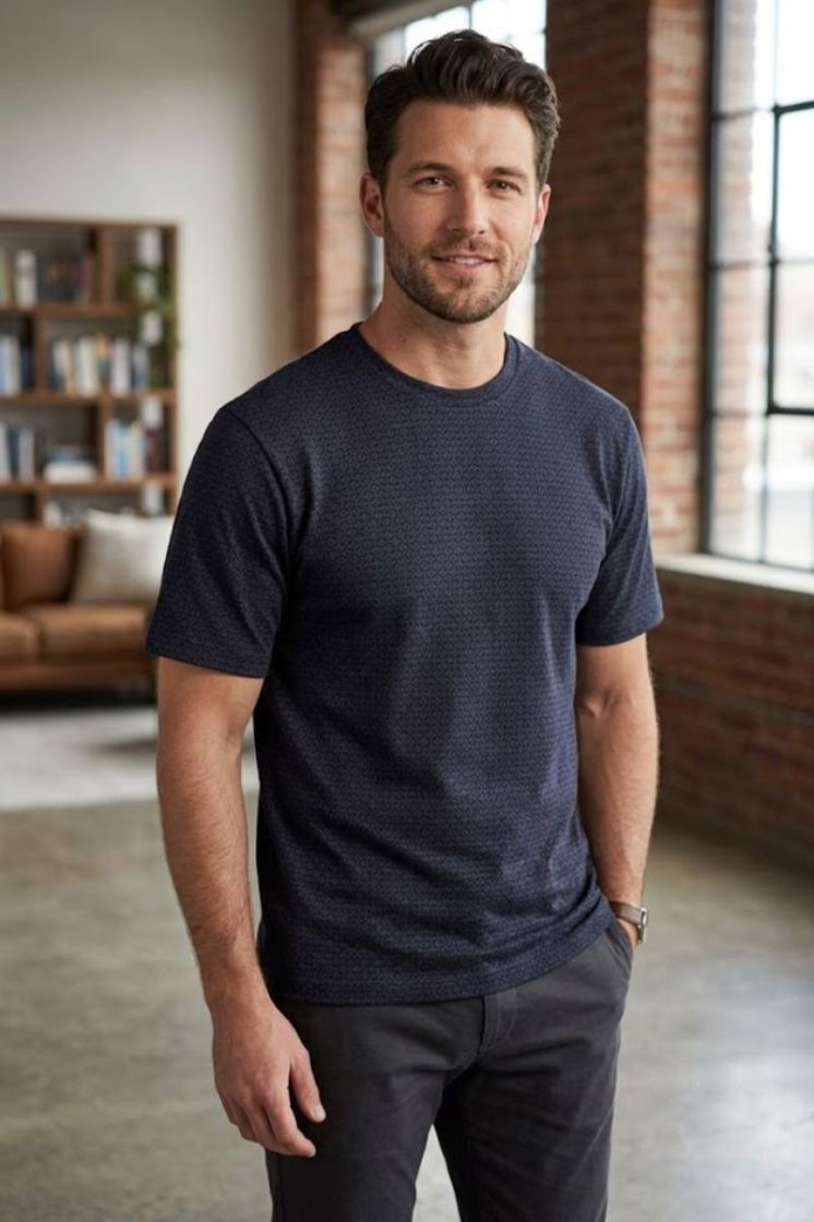 T-shirt GARCIA 20-dark navy