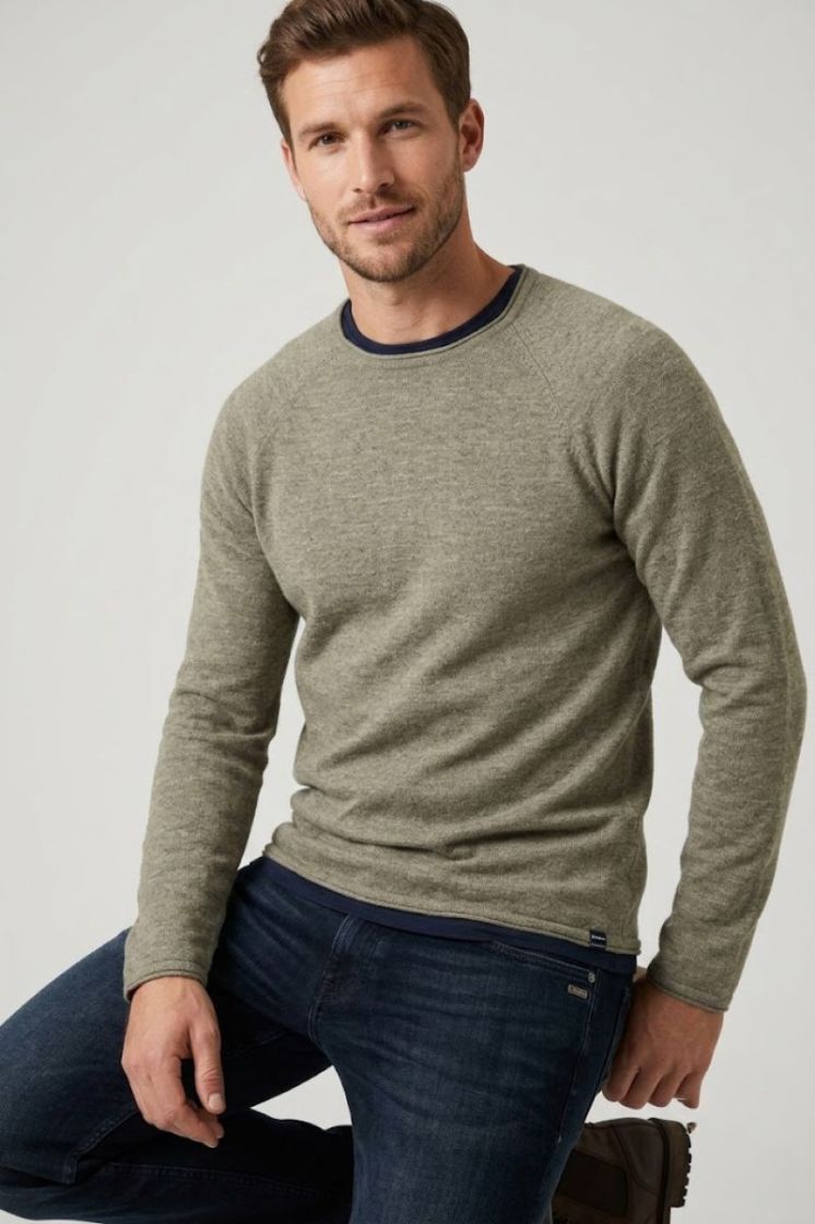 Pull GARCIA 4137-faded oliv