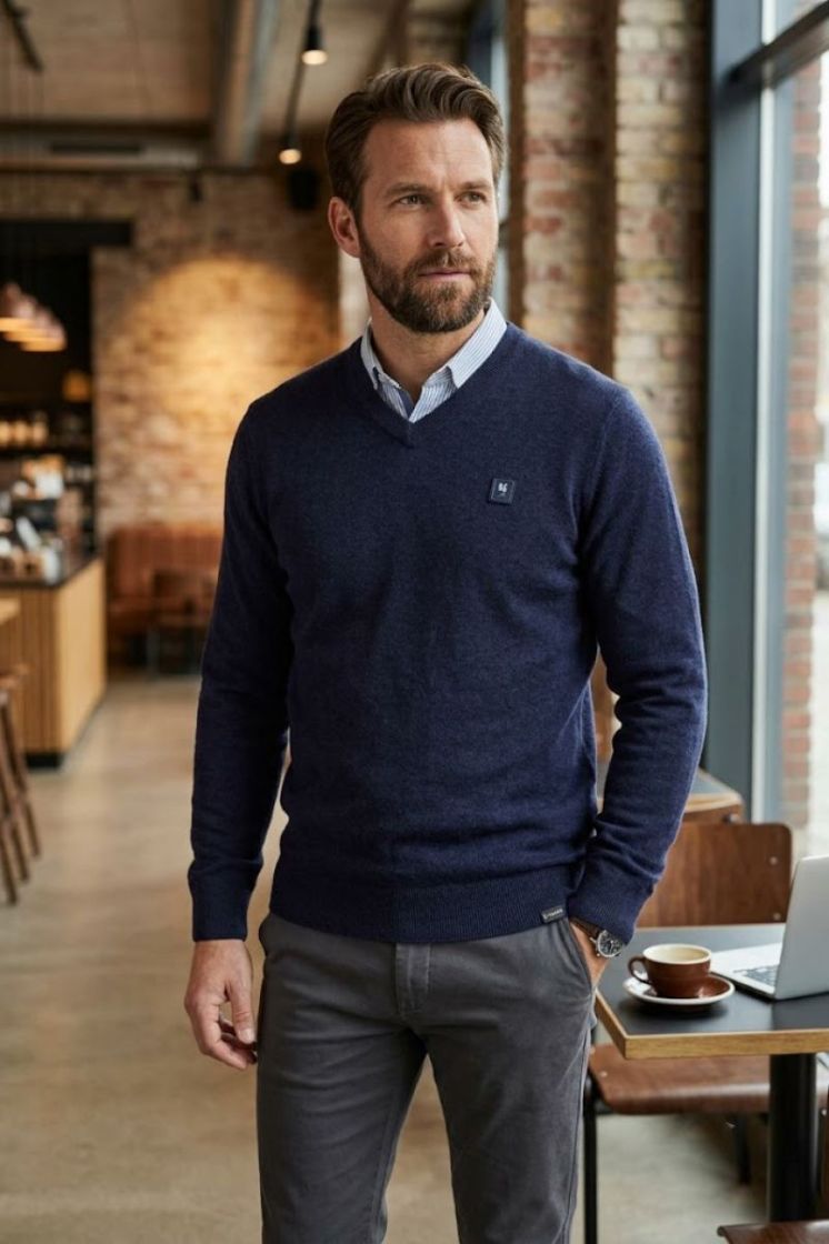 Pull GARCIA 20-dark navy
