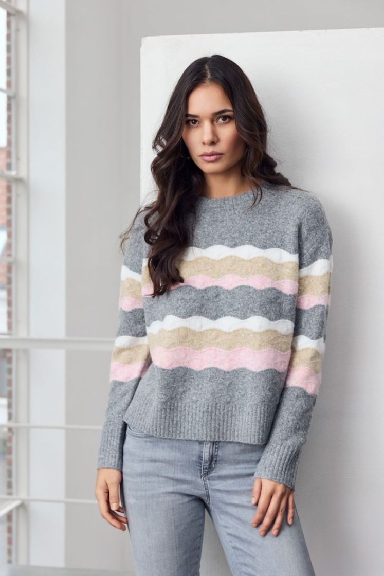 Pull MICHA 34757 GREY/ROSE