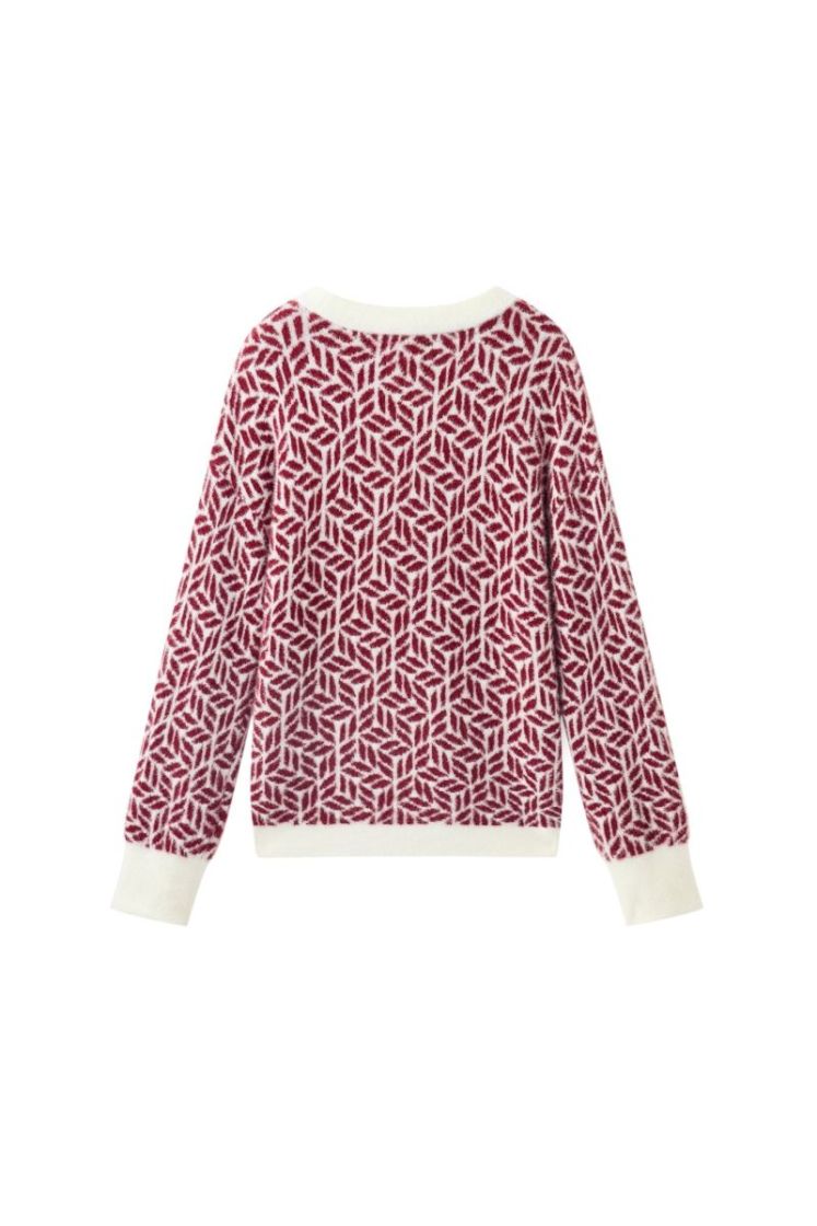 Pull VILA JOY BO BORDEAUX