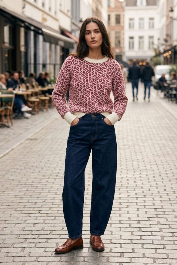 Pull VILA JOY BO BORDEAUX