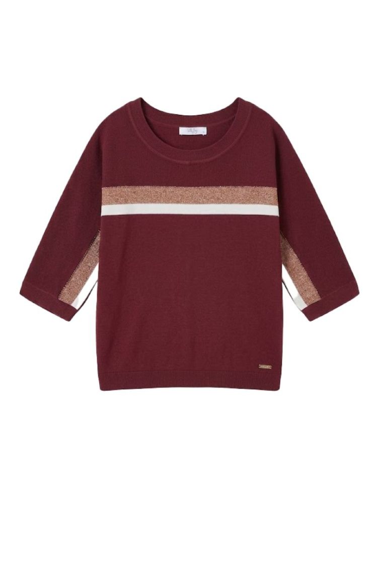 Pull VILA JOY BO BORDEAUX