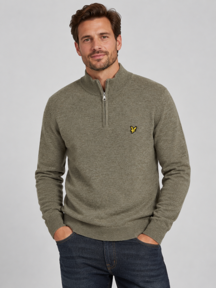 Pull LYLE&SCOTT Y356 KHAKI SMOK