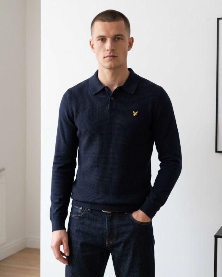 Pull LYLE&SCOTT Z271 DARK NAVY