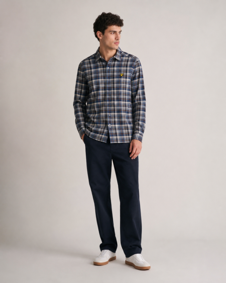 Hemd LYLE&SCOTT W329 AEGEAN BLU