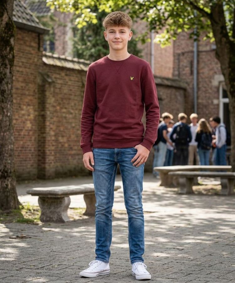 Sweater LYLE&SCOTT Y273 OXBLOOD RE