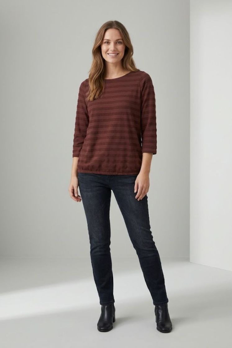 T-shirt FRANSA 191321 Rum Rais