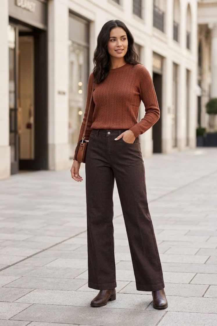 Jeansbroek MAC D799 brown rins