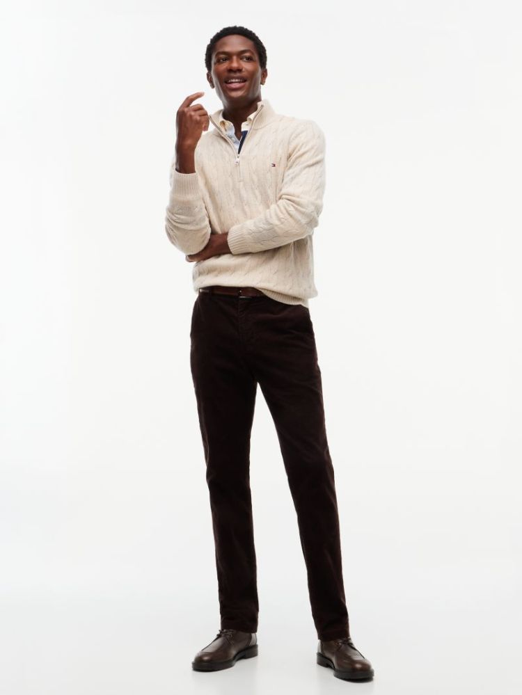 Broek TOMMY HILFIGER HJT CHOCOLATE