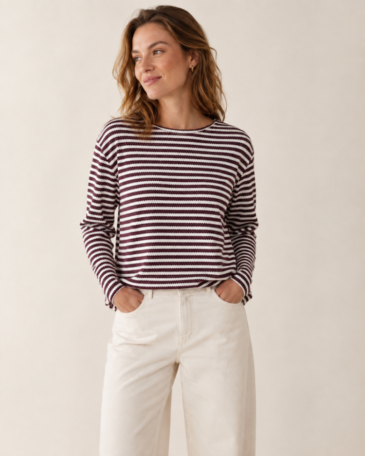 T-shirt TITCHINI 99 PLUM/OFFWHIT