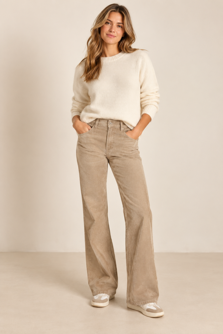 Broek RED BUTTON 87 Stone