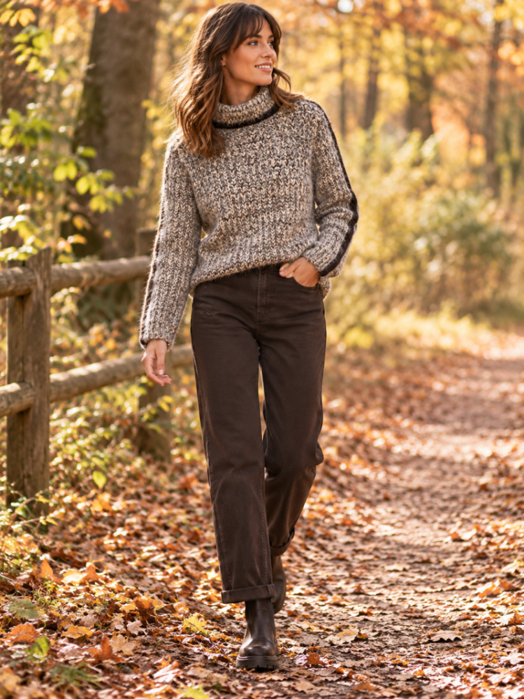 Broek RED BUTTON 59 espresso