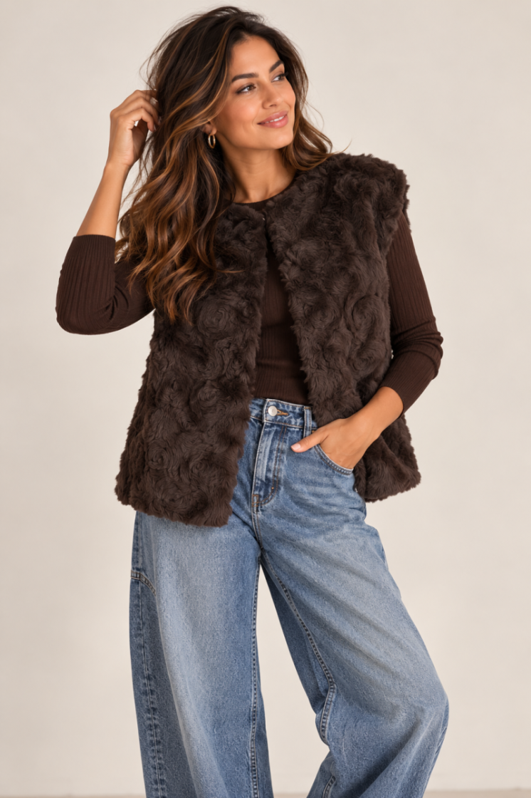 Gilet VILA 196326 Coffee B