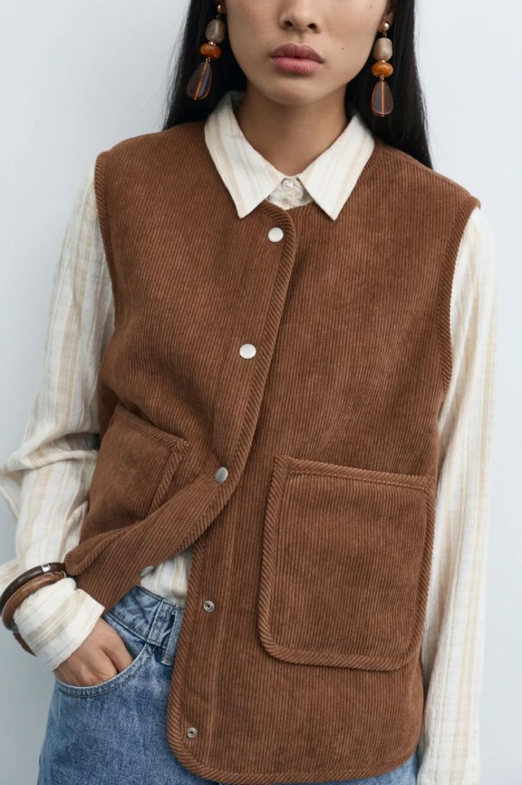 Gilet VILA 177853001 Birch