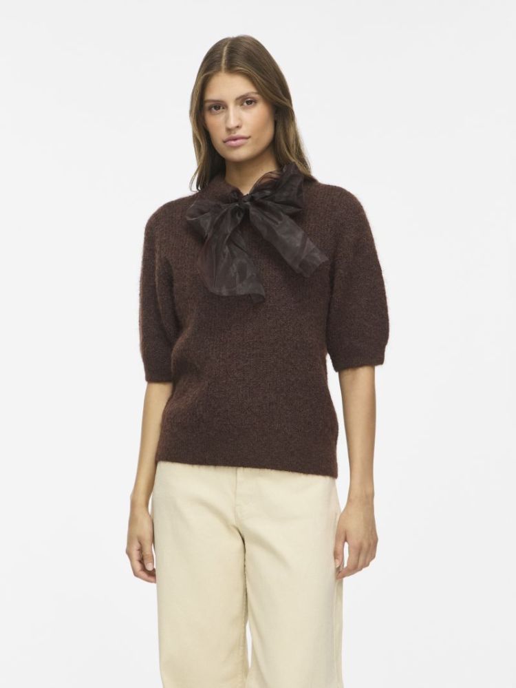 Pull VILA 196326001 Coffe