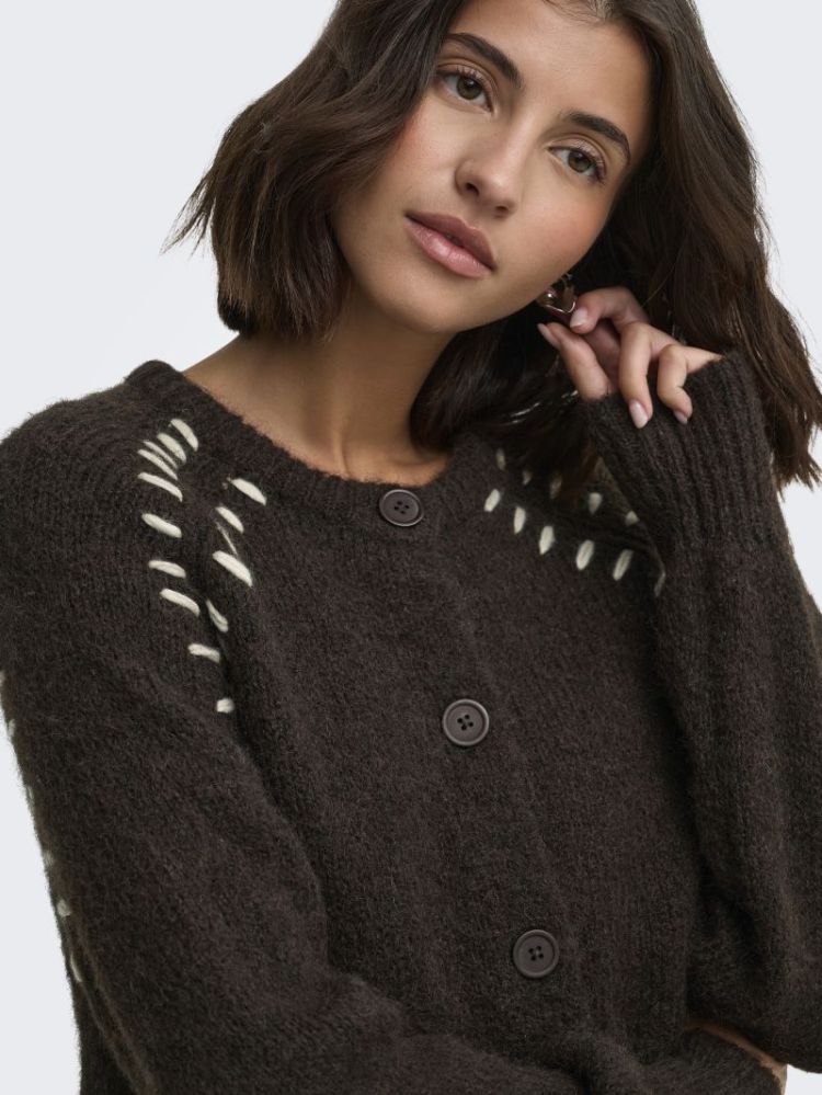 Gilet JDY 237375002 Coffe