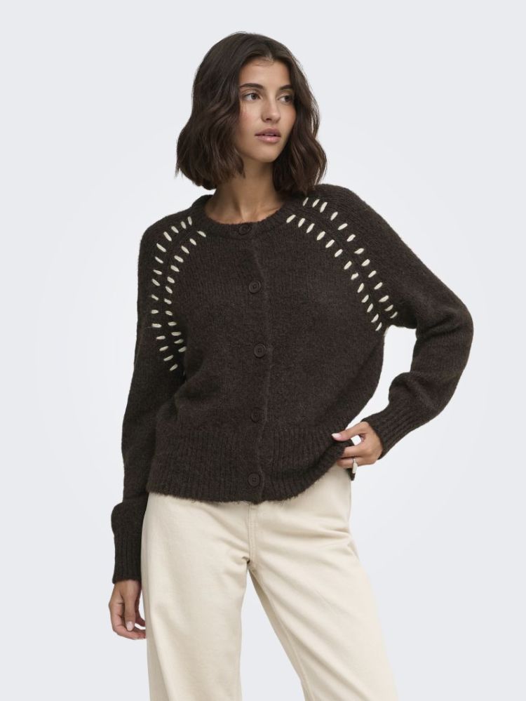 Gilet JDY 237375002 Coffe