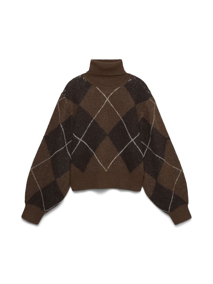 Pull VERO MODA 288475001 Cocoa