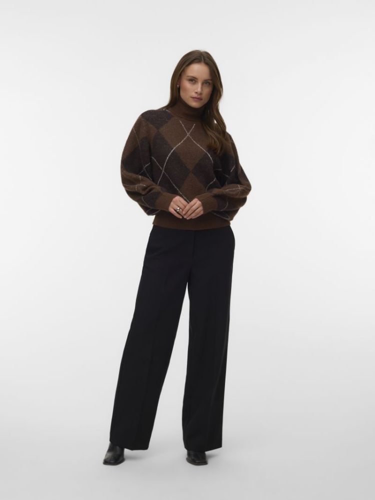Pull VERO MODA 288475001 Cocoa