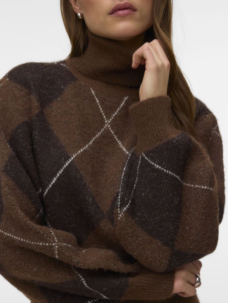 Pull VERO MODA 288475001 Cocoa