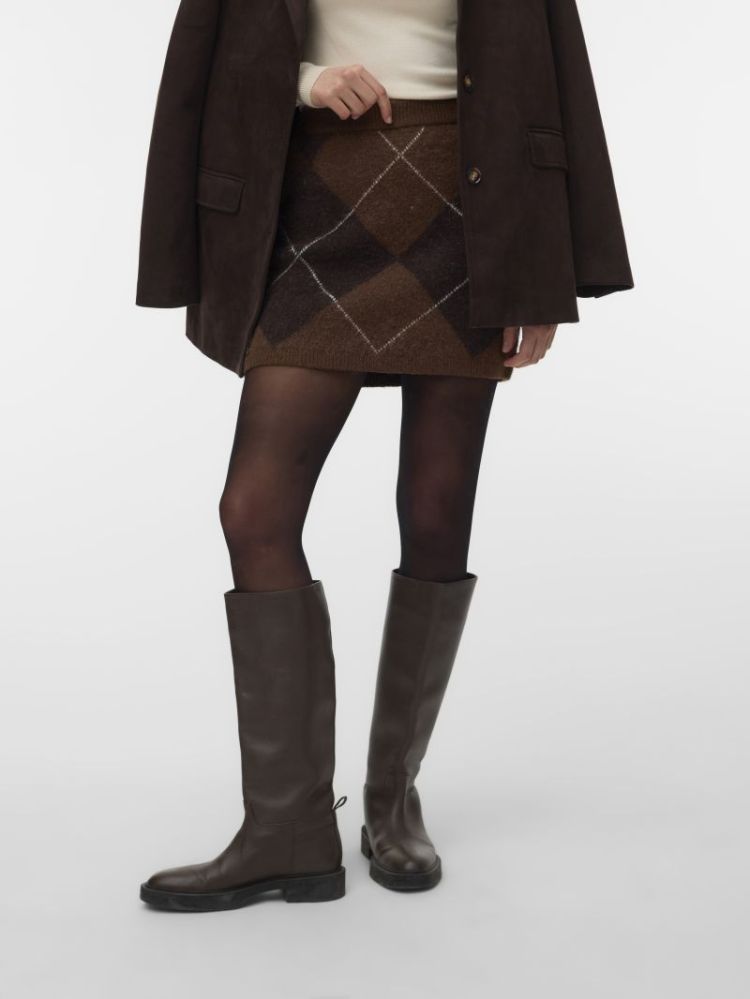 Rok VERO MODA 288475001 Cocoa